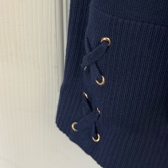 🧤 JM Collection Deep Blue Knit Cardigan - Picture 5 of 5